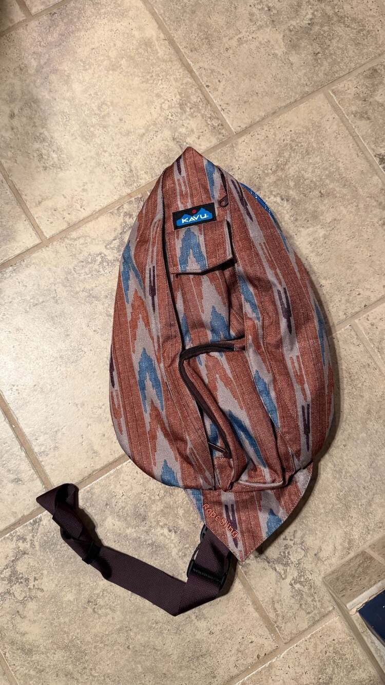 KAVU Rope Sling Bag Aztec Geometric Crossbody